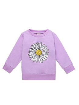 Toddler Girl Daisy Print Sweatshirt 