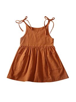 Little Girl Plain Cami Dress