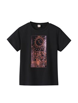 Little Big Girl The Moon Graphic T-shirt