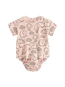 Animal Pattern Baby Bodysuit 210610542