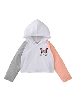Kid Girls Butterfly Raglan Sleeve Sweatshirt Wholesale Kids Hoodies 210628510