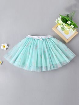 Cherry Print Mesh Skirt For Kid Girls 210709431