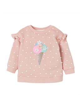 Ice Cream Flower Decor Kid Girl Sweatshirt  210716028