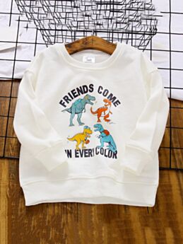 Friends Come In Every Color Dinosaur Big Boy Sweatshirt Kid Clothing Wholesale 210923557