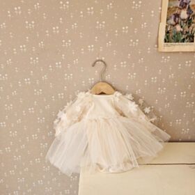 3-18M Baby Girl Floral Embroidered Mesh Skirt Hem Puff Sleeve Bodysuit Wholesale Toddler Boy Clothes V59230222002013