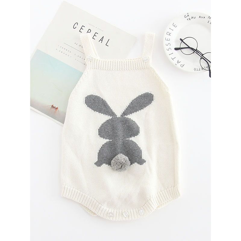 knitted bunny romper