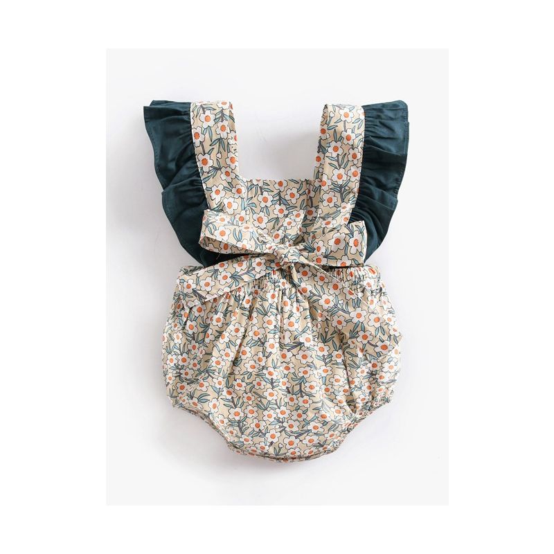 vintage floral romper baby