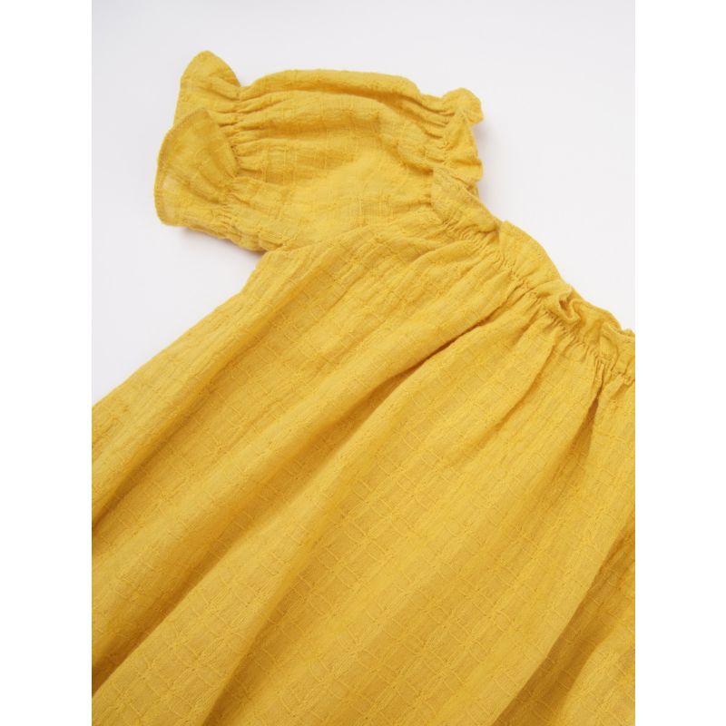 Wholesale Baby Toddler Girl Yellow Ruffle Top 19070570