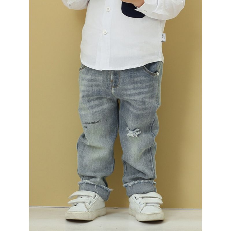 Wholesale Autumn Fashion Toddler Little Boy Ripped Jean