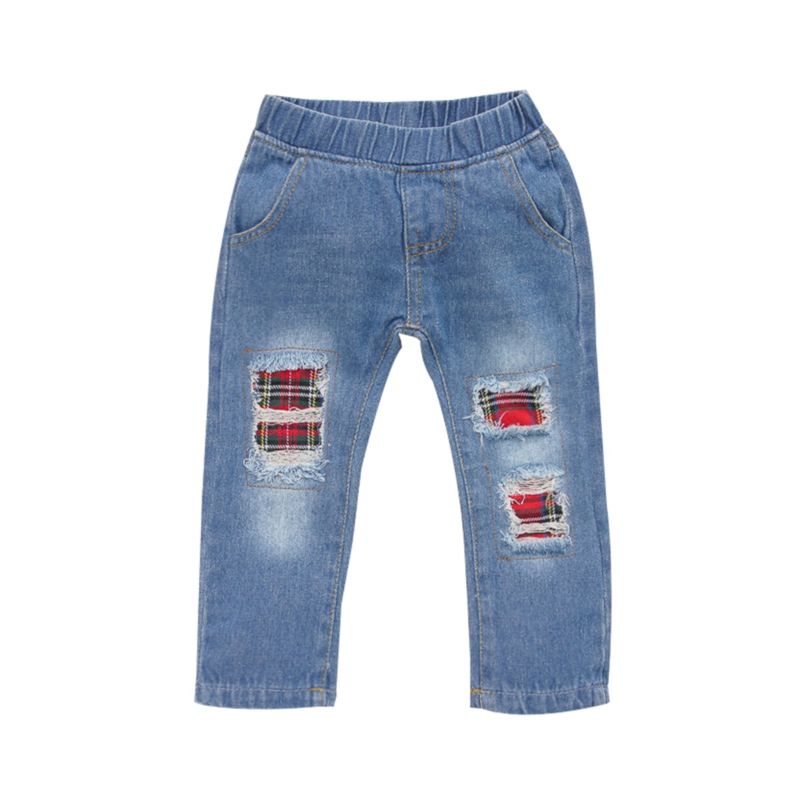 Wholesale Stylish Baby Toddler Ripped Jeans 19083071