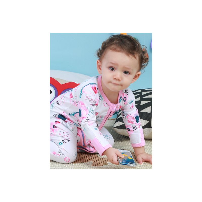 baby girl zipper onesies