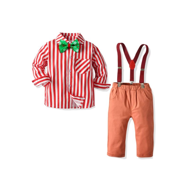 Wholesale 4Piece Toddler Boys Christmas Party Outfits