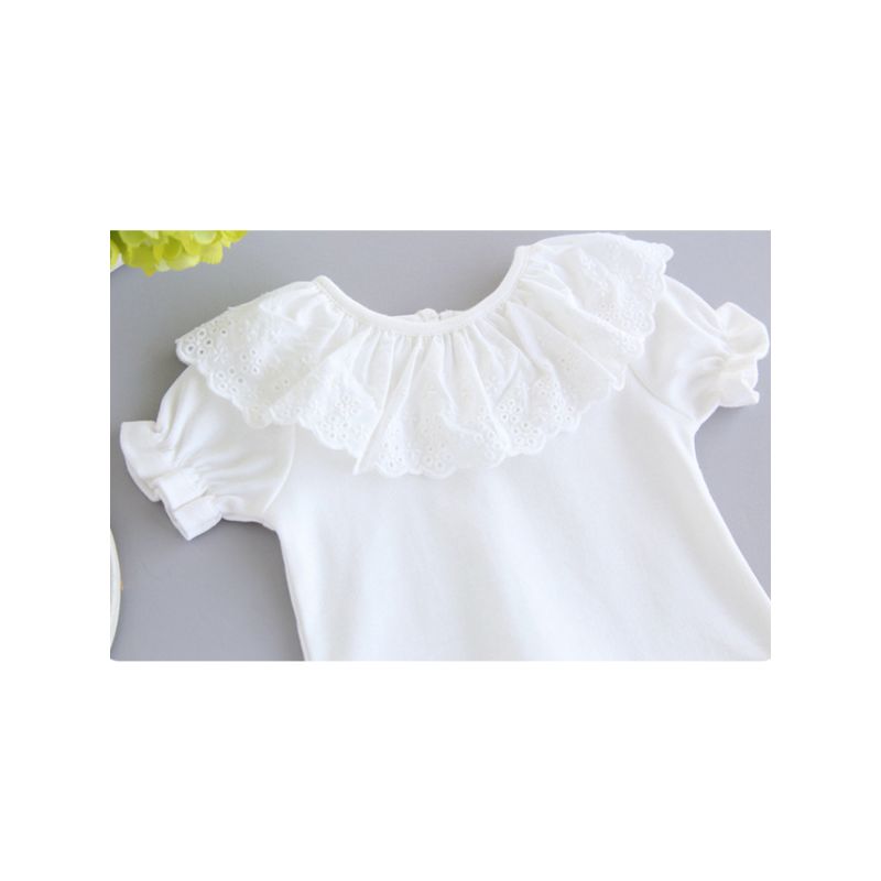 Wholesale Summer Baby Girl White Lace Top 20010707 ki