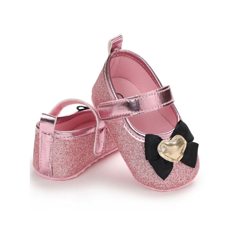 Wholesale Heart Sparkle Princess Crib Shoes 200324540