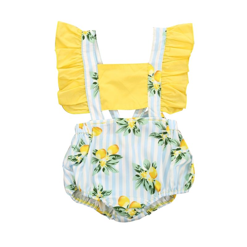 Wholesale Baby Girl Lemon Print Bodysuit 200604985 ki
