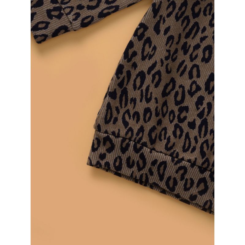 Wholesale Toddler Girl Leopard Long Sleeve Top 20071960