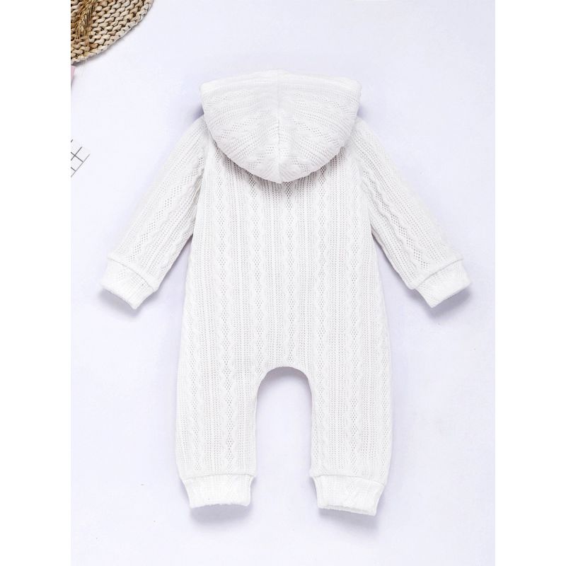 [At Noon Original Design] Baby Pigment Dyed Zip-Up Hoodie Jumpsuit (3m-3y)-Pink