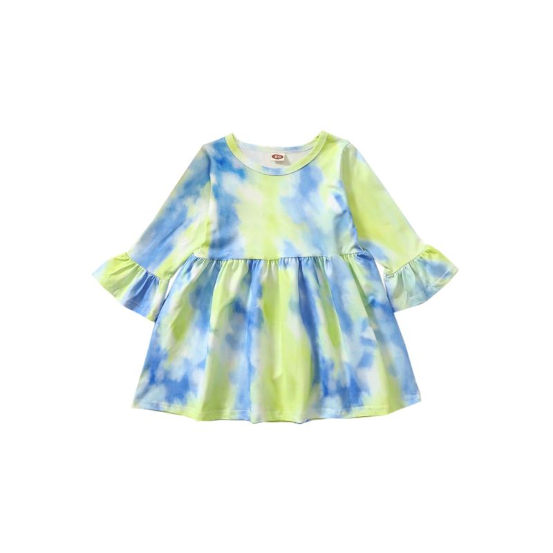 Wholesale Tie Dye Toddler Girl Dress 200828680 kiskis