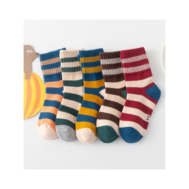 Wholesale 1 Pack Kid Unisex Stripe Socks 200912316 ki
