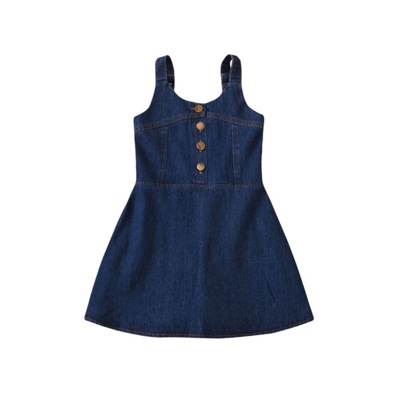 Wholesale Kid Girl Trendy Denim Overall Dress 201005104