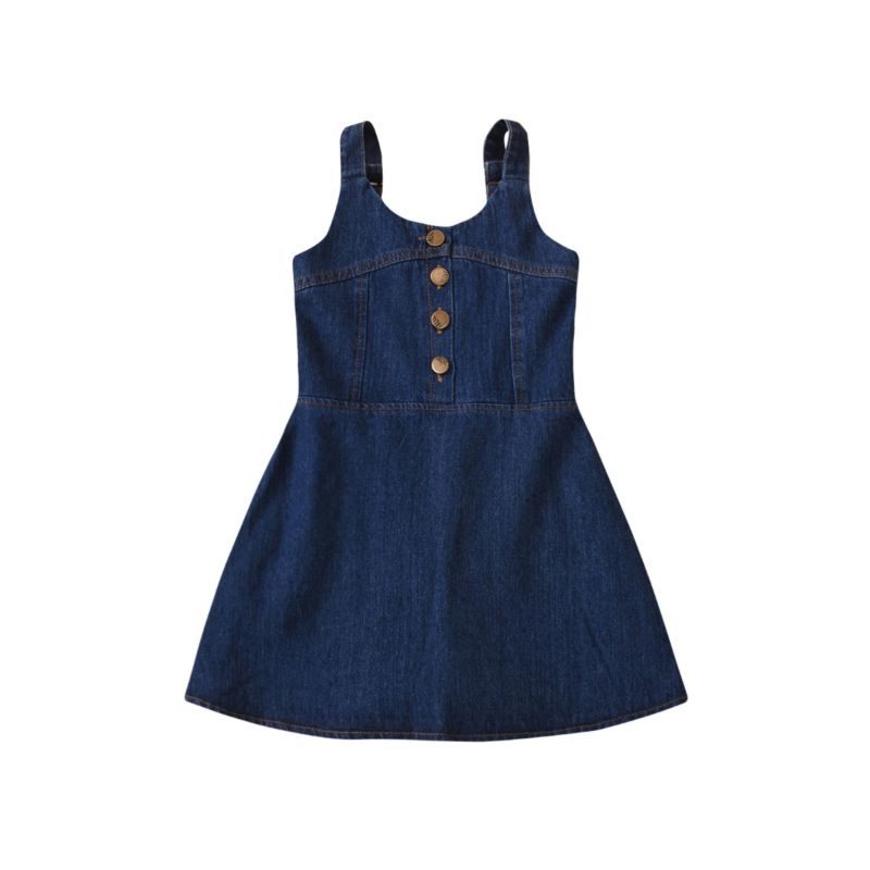 kids denim overall dress