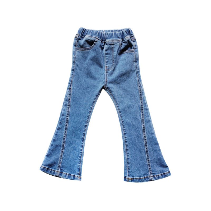 Wholesale Kid Girl Versatile Flared Jeans 201121689 - k
