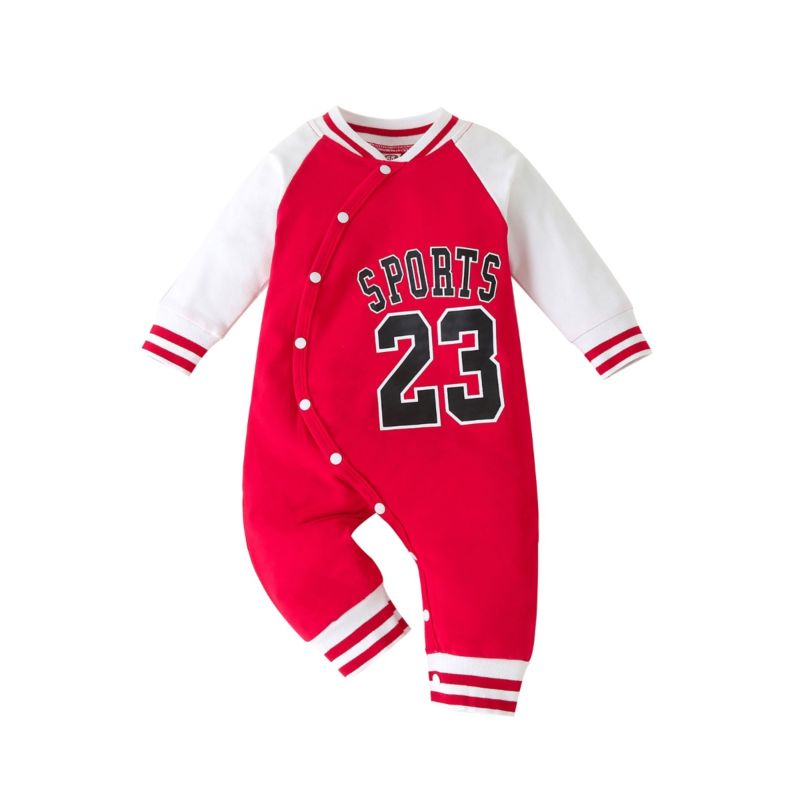 Wholesale Baby Boy Sports Colorblock Jumpsuit 201211725
