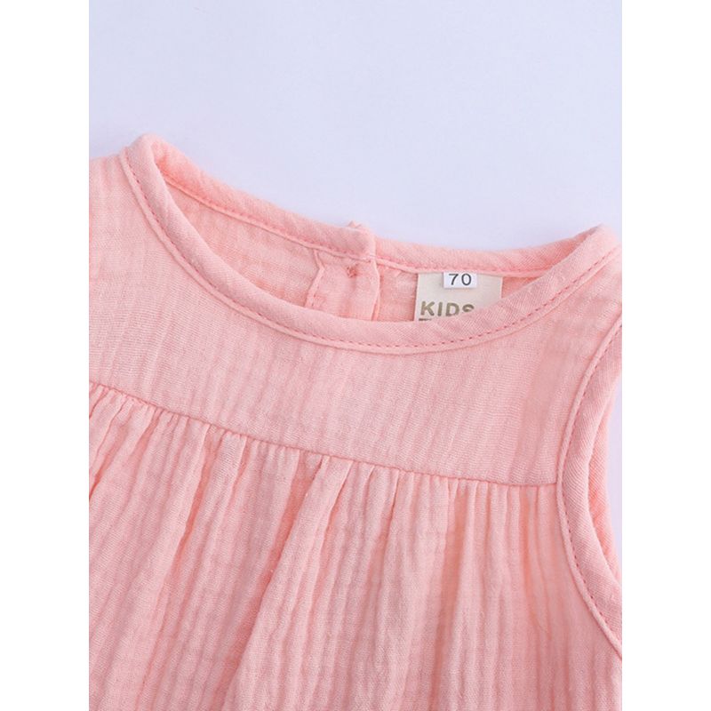 Wholesale Baby Toddler Muslin Plain Tank Top 210104181