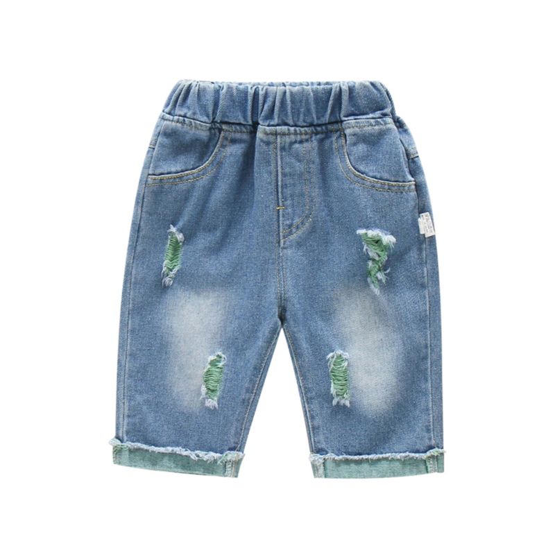 Wholesale Kid Boy Distressed Denim Shorts 210116935 k