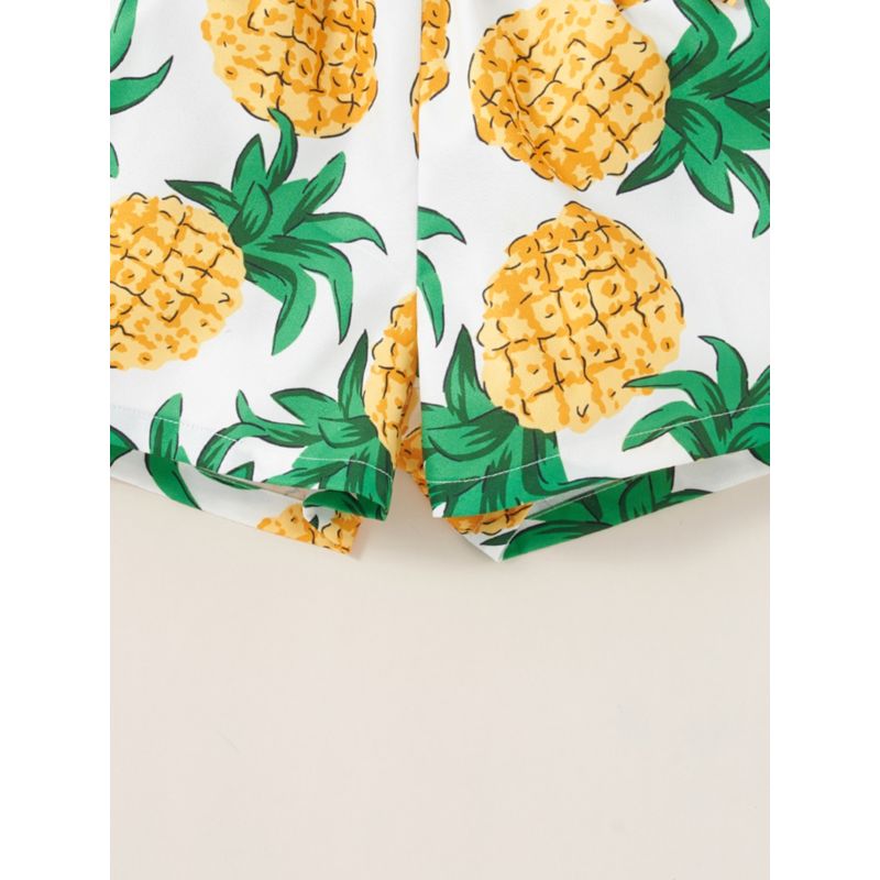 Review For  Mori Girl Style Pineapple Patterns Fake 2 Pieces Grids Shirt YV16092 main image 0