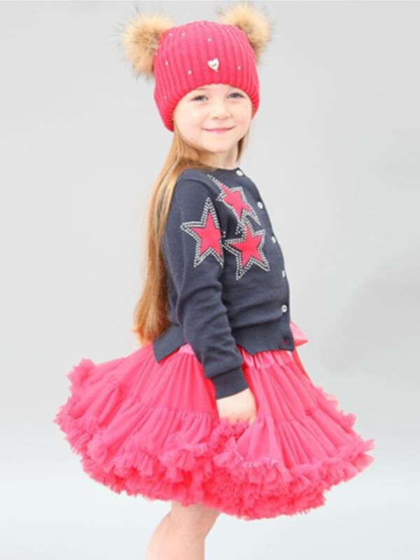 Kiskissing red Princess Dancing Tulle Tutu Pettiskirt for Baby Toddler Girls Kids the model show wholesale princess dresses