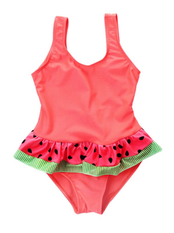 Watermelon Style Kids Bathing Suit Girls Swimwear
