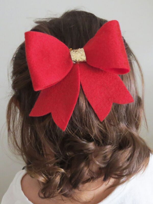 Cute Bow Sequins Hair Clip 