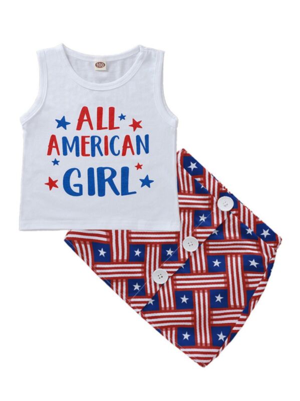 2-Piece  Fourth of July  All American Girl Set