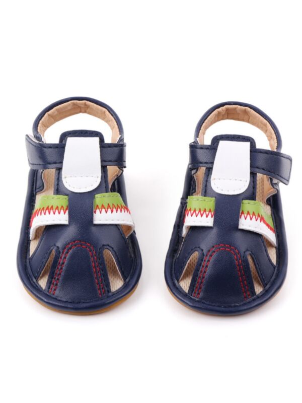 Baby Anti-slip Color Block Sandals 