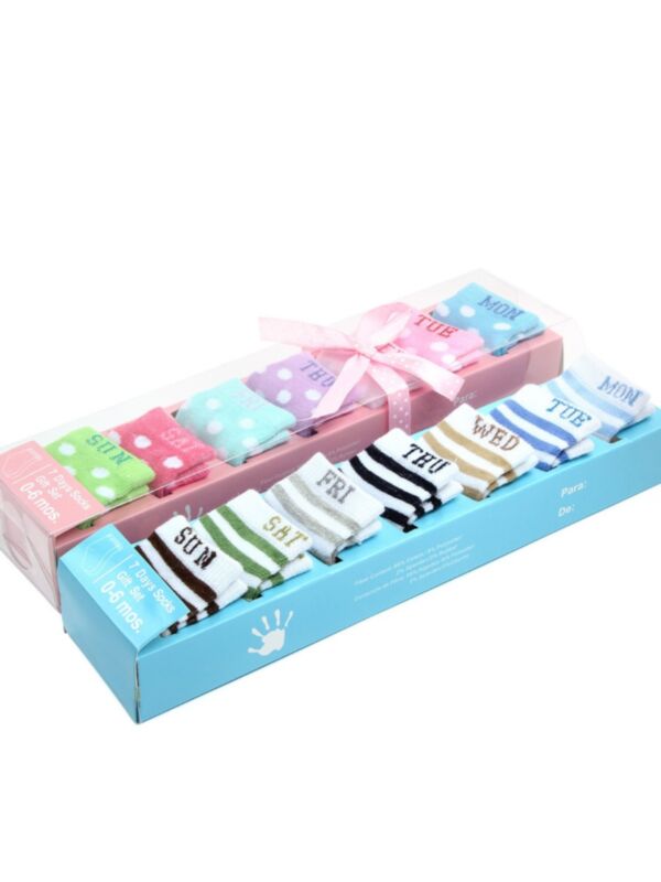 7-PACK Newborn Unisex Assorted Socks