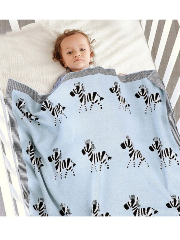 Cute Zebra Pattern Baby Blanket