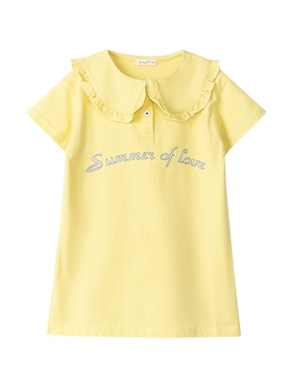 Summer of love Toddler Little Girls Polo Dress