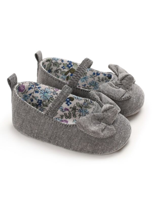 Baby Elastic Bowknot Cloth Shoes