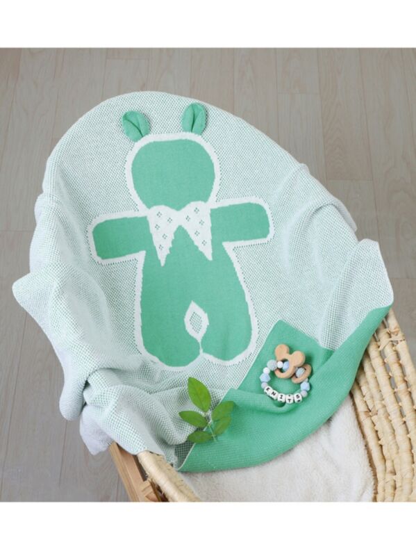 Baby Bear Knitted Blanket