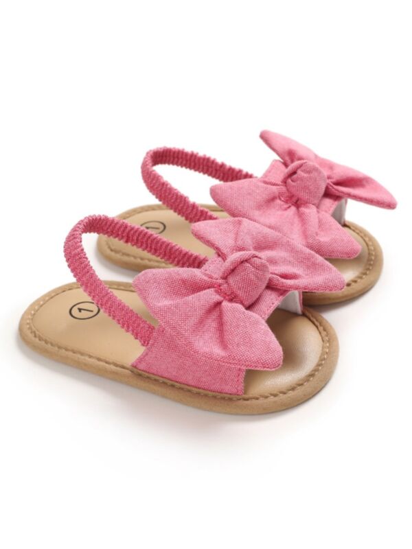 Princess Baby Girl Bowknots Anti-slip Sandals Wholesale Baby Shoes 200521704