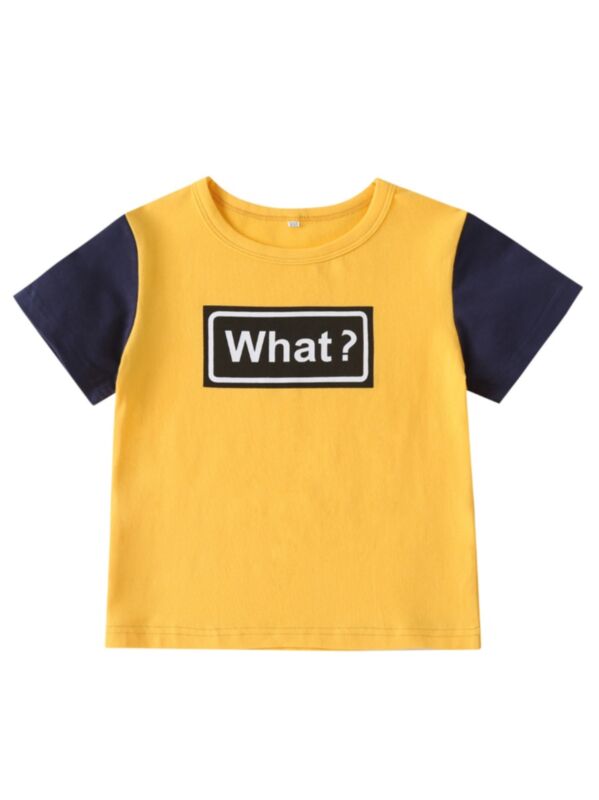 Summer Color Blocking What? Unisex Kid Top
