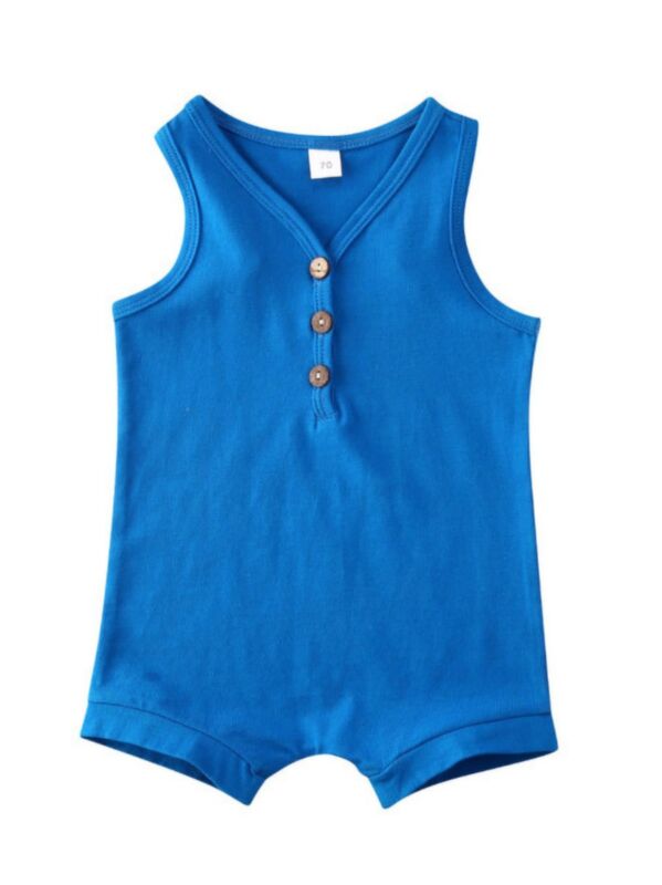 Fashionable Summer Baby Tank Romper