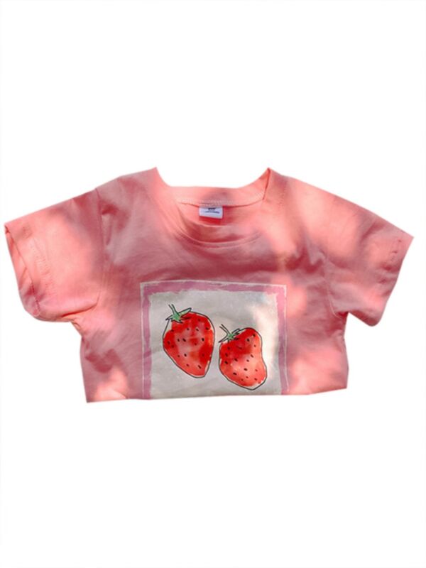 Summer Girl Fruit Printed Casual T-Shirt 