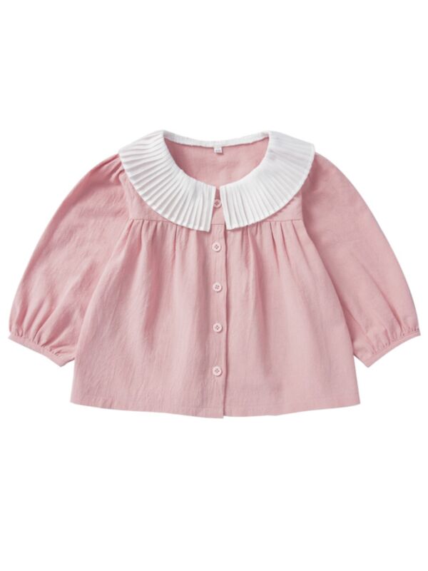 Baby Girl Long Sleeve Blouse Pink