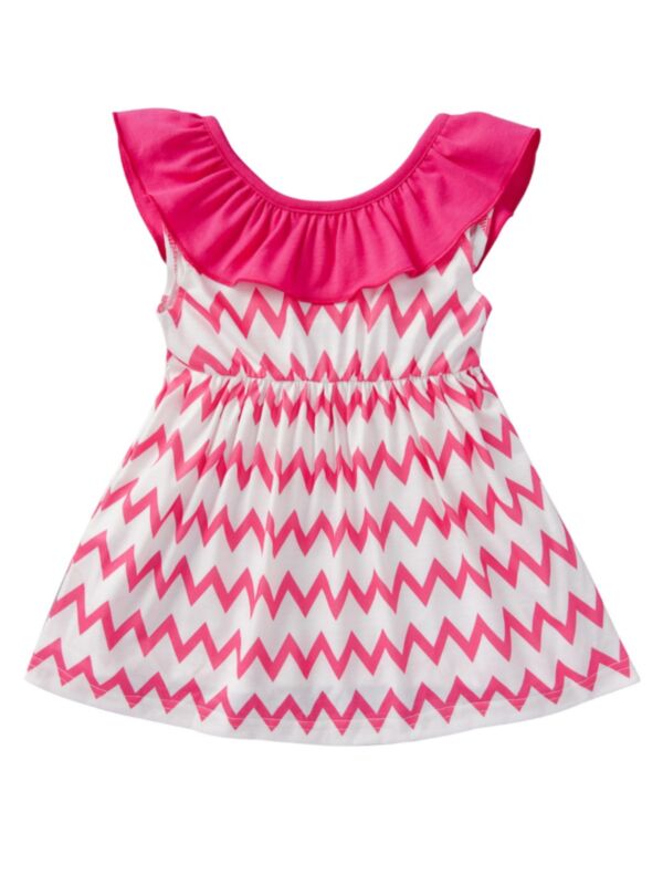 Baby Girl Boho Print Off Shoulder Dress