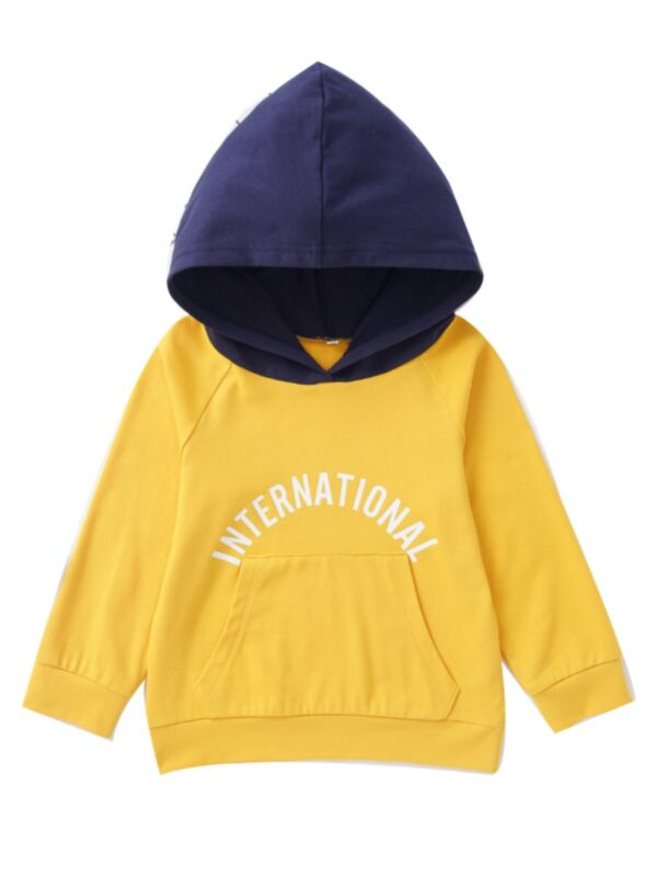Toddler Boy Girl INTERNATIONAL Color Blocking Hoodie Top