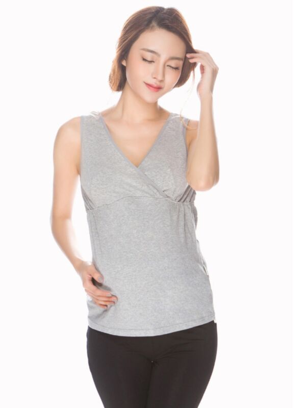 Comfortable Solid Color Maternity Tank Top