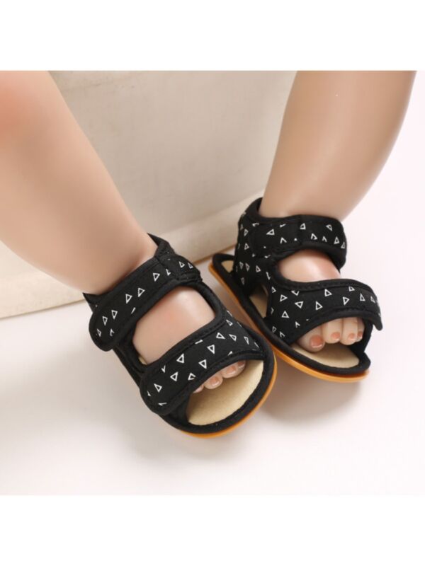 Summer Infant Baby Triangle Print Sandals 