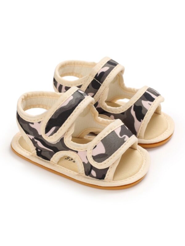 Baby Anti-slip Simple Camo Sandals 